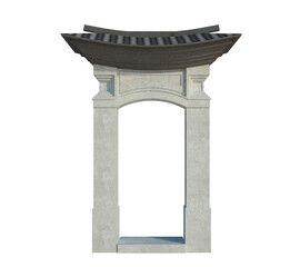 Fototapeta premium 3d Render Building Structure On Isolated