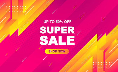 Sale banner template design, Super sale special offer background.  Big sale background vector design. new super sale background. Vector illustration.