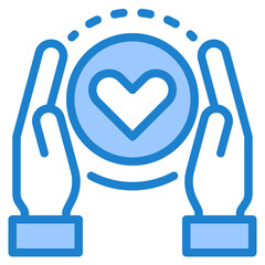 Save earth blue style icon