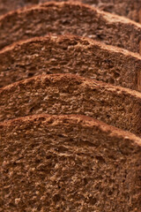 Natural cereal in a wholemeal bread loaf