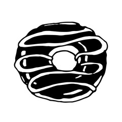 donut, vector on transparent background