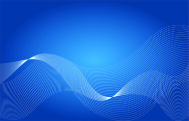 thin curved lines like mesh on blue background, gradient and curved lines