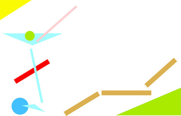 summer set, cocktail and deck chair under the sun by the sea, abstraction