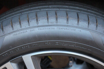 car tire close up