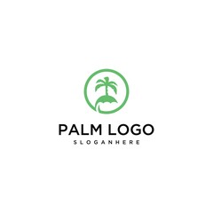 palm logo design templete .