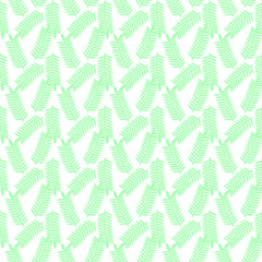pastel green leaves seamless repeat pattern