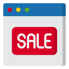 Sale flat style icon