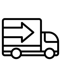 Delivery outline style icon