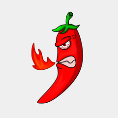 Angry red hot Chili 