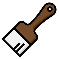 Paintbrush color line style icon
