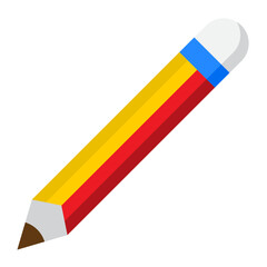 Pencil flat style icon