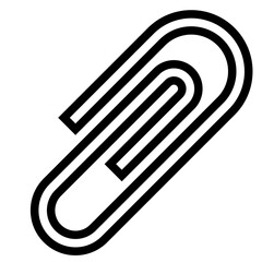 Clip outline style icon