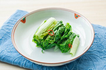 早採り山東菜の浅漬け