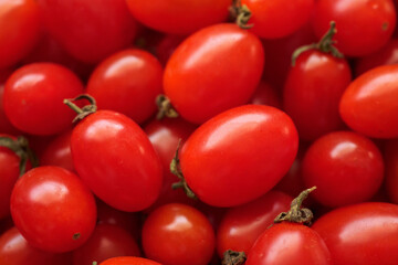 Red ripe organic tomato background