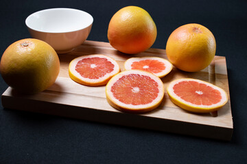 grapefruit on a table