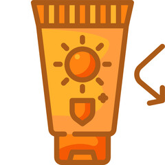sunscreen line icon