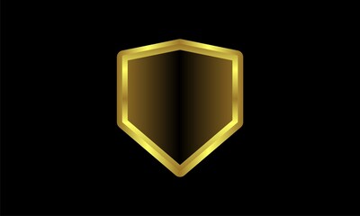 shield, abstract, symbol, sign, design, frame, icon, illustration, square, blank, shape, cube, black, shiny, business, light, box, hexagon, empty, art, gold, triangle