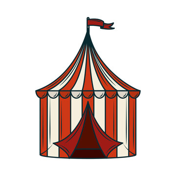 circus tent retro