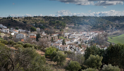 Fototapeta na wymiar Views of Olmeda de las Fuentes, a small village in the province of Madrid, Spain
