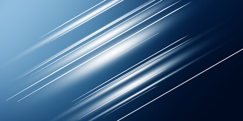 Dark blue background with abstract graphic line