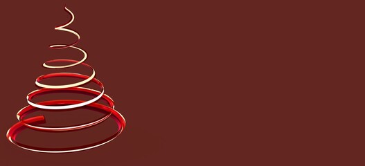 merry christmas card modern 3d minimal