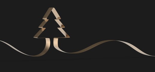 winter merry christmas card modern 3d minimal beautiful