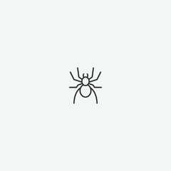Spider vector icon illustration sign
