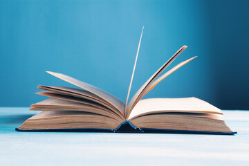 open book on the table