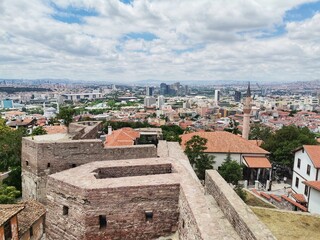 Obraz premium Ankara city. Ankara landscape. City view from Ankara Castle.