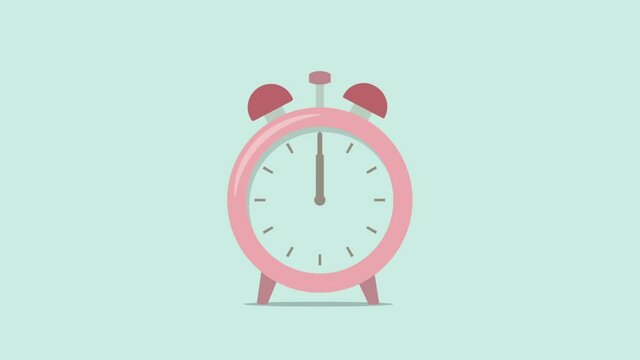 Alarm clock ringing intensely