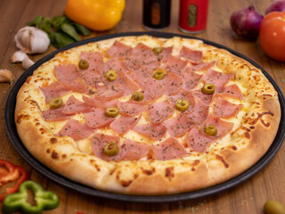 All flavors of pizza