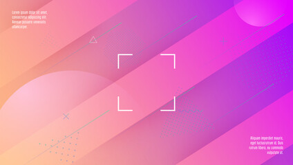 Geometric Design. Liquid Layout. Vibrant Paper. Wavy Dynamic Banner. Horizontal Composition. Pink Plastic Cover. Flat Landing Page. Minimal Screen. Magenta Geometric Design