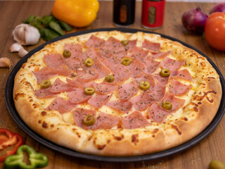 All flavors of pizza