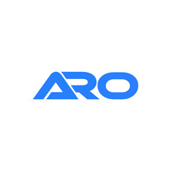 ARO logo ARO icon ARO vector ARO monogram ARO letter ARO minimalist ARO triangle ARO flat Unique modern flat abstract logo design 