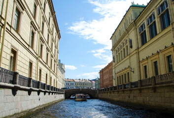 Rivers and canals in Saint Petersburg, Russia