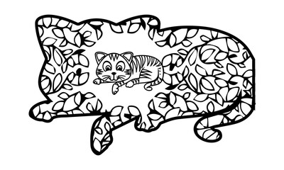 hand drawn illustration of a animal