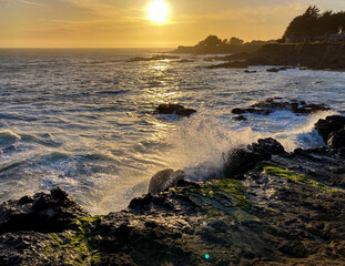 Sunset at Sea Ranch on the Pacific Coast