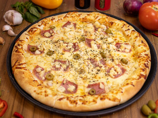 All flavors of pizza