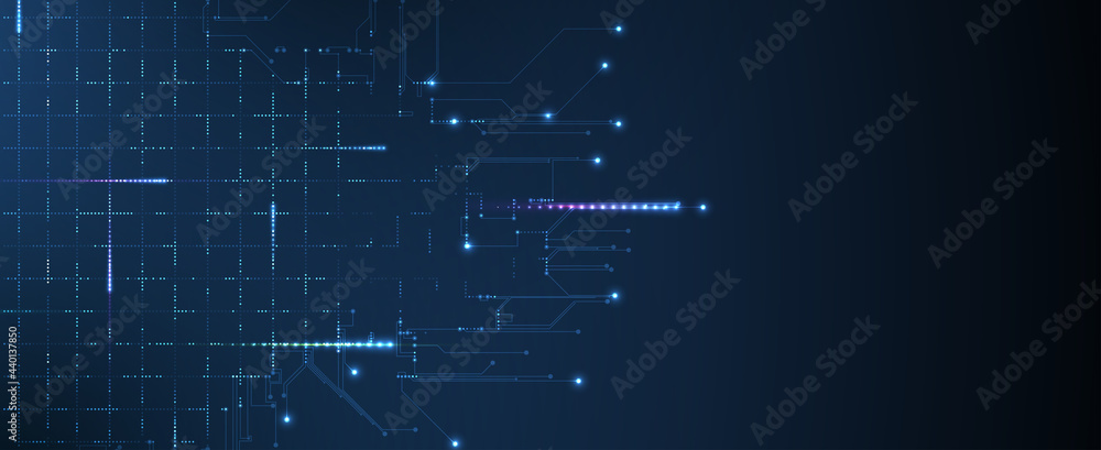 Poster abstract tech background. futuristic technology interface