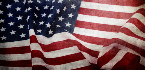 Obraz premium Grunge American flag