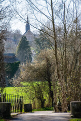 eglise saint pierre de mailloc vue du pont bouville