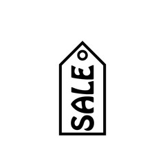 Sale tag icon isolated on white background