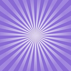 Purple Sunburst Pattern Background. Sunburst with rays background. Vector illustration. Purple radial background. Halftone background.	