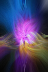 Abstract swirl in colorful color