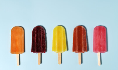 Colorful popsicles