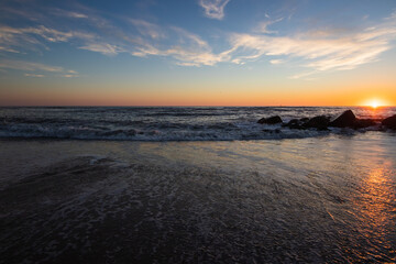 Obraz premium sunset at the beach