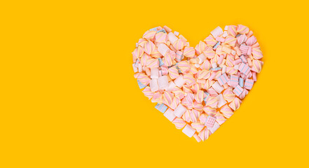 marshmallow pattern background, sweet heart, pastel color dessert, sweet food	
