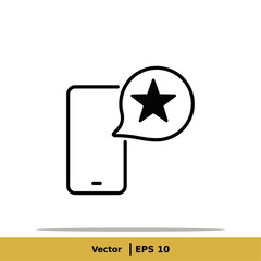 Star, favorite Icon Illustration. Favorite Sign Symbol. Vector EPS 10
