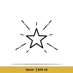 Star, favorite Icon Illustration. Favorite Sign Symbol. Vector EPS 10