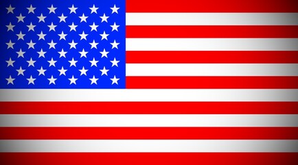 USA Flag. Art illustration